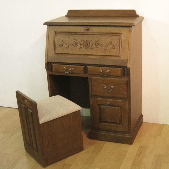 ライティングビューロー✨ドレッサーデスク✨無垢材✨重厚感＆温もりあり ライティングビューロー✨ドレッサーデスク✨無垢材✨重厚感＆温もり